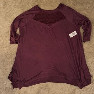 Torrid Mauve Lace Top *NEVER WORN*